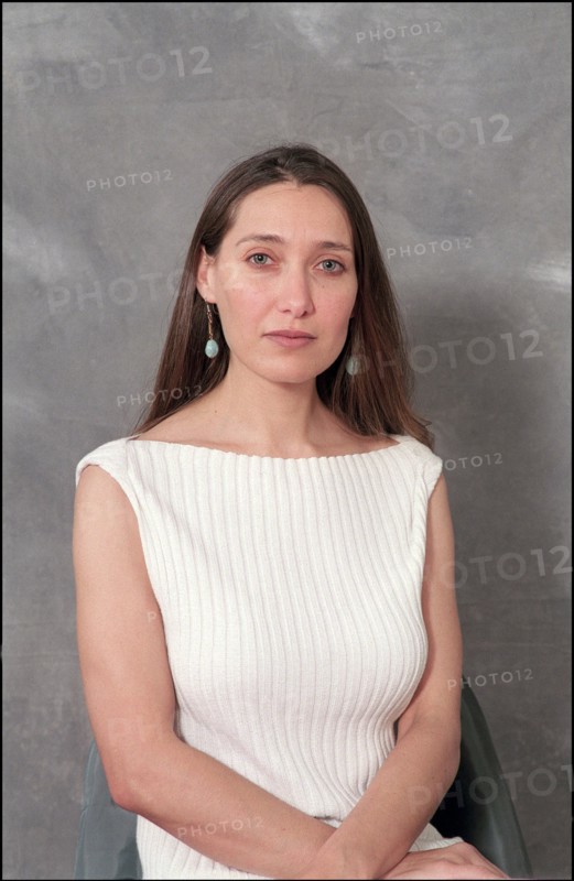 05/11/2001. 54th Cannes film festival: studio of Mohsen Makhmalbaf and Niloufar Pazira