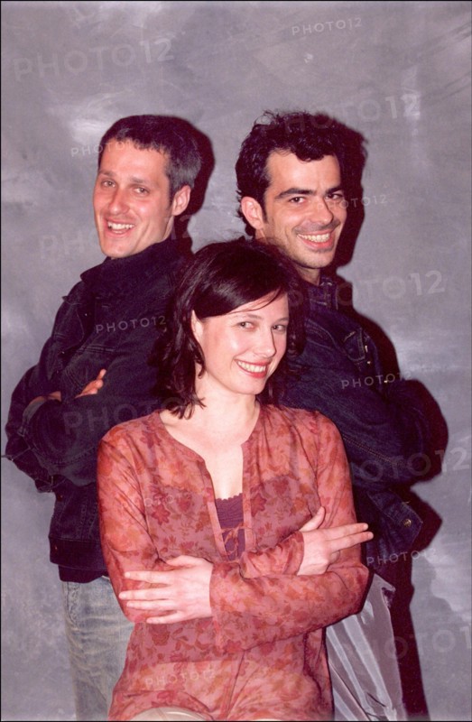 05/11/2001 54th Cannes film festival: studio of Marc Recha, Nathalie Boutefeu and David Selvas