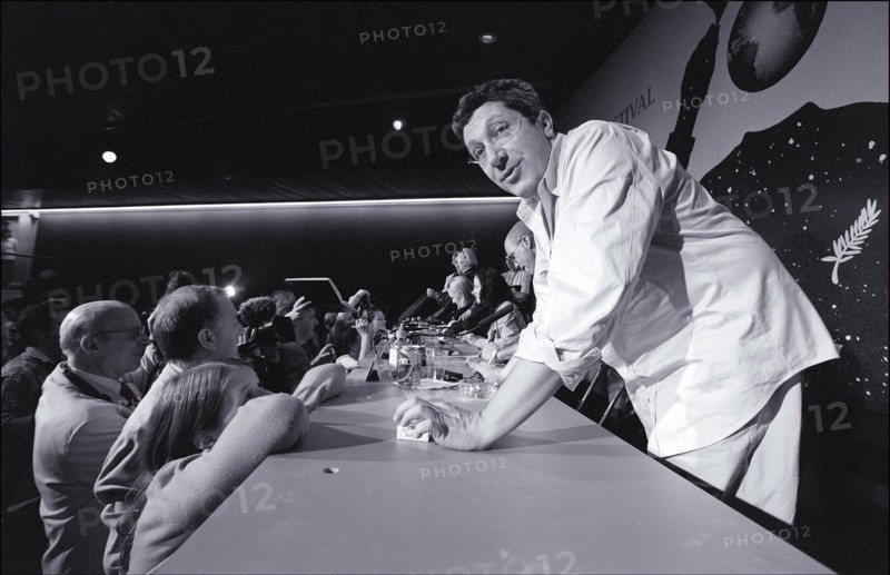 05/12/2001. 54th Cannes film festival: Press conference of Alain Chabat for "Shrek".