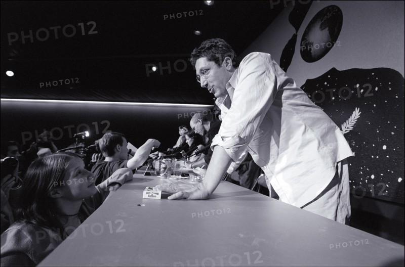 05/12/2001. 54th Cannes film festival: Press conference of Alain Chabat for "Shrek".