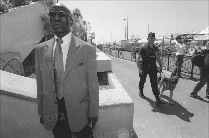 05/12/2001. 54th Cannes film festival: Backstage.