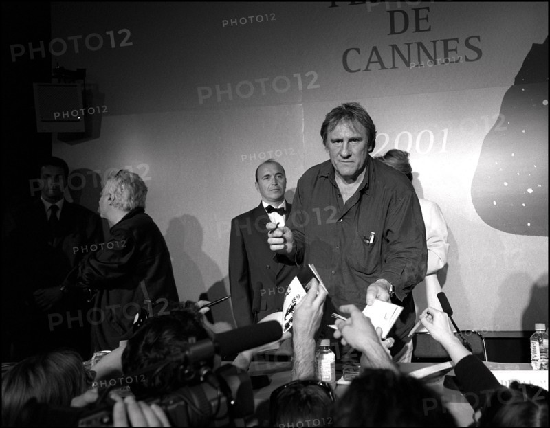 05/12/2001. 54th Cannes film festival: Press conference and photocall of "CQ" team.