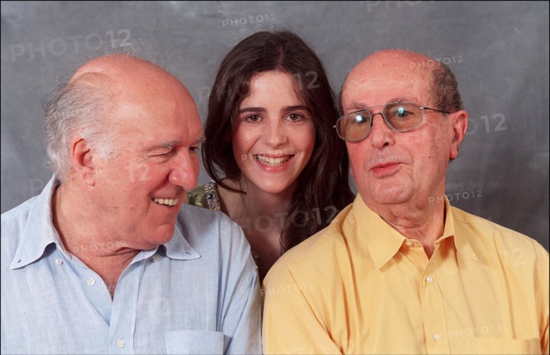 05/13/2001. 54th Cannes film festival: studio of "je rentre a la maison".