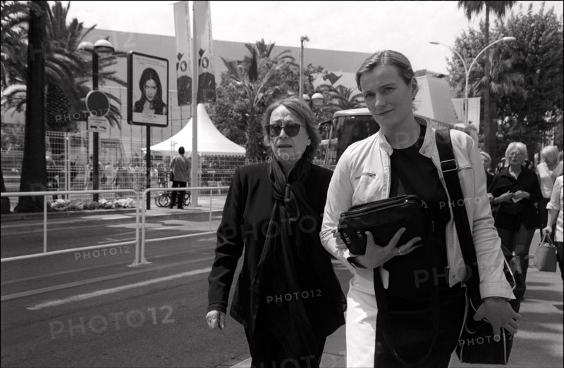 05/14/2001. 54th Cannes Festival: Press conference of "La pianiste" by Michael Haneke.
