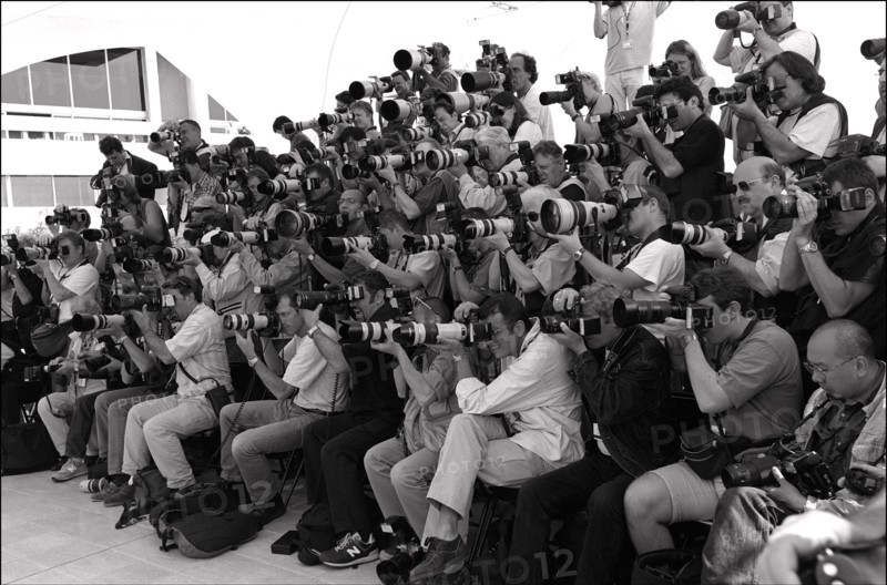 05/14/2001. 54th Cannes Festival: Press conference of "La pianiste" by Michael Haneke.