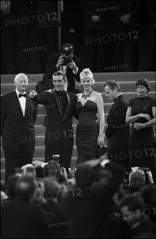 05/19/2001. Backstage of Cannes Film Festival with Melanie Griffith & Antonio Banderas