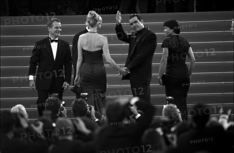 05/19/2001. Backstage of Cannes Film Festival with Melanie Griffith & Antonio Banderas