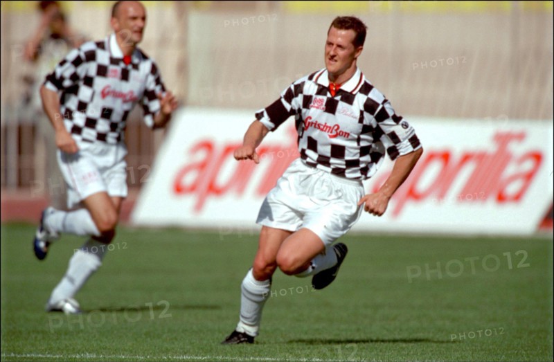 05/22/2001. " Amade" fundraiser all star soccer game. Prince Albert's Star Team v.Formula One Team