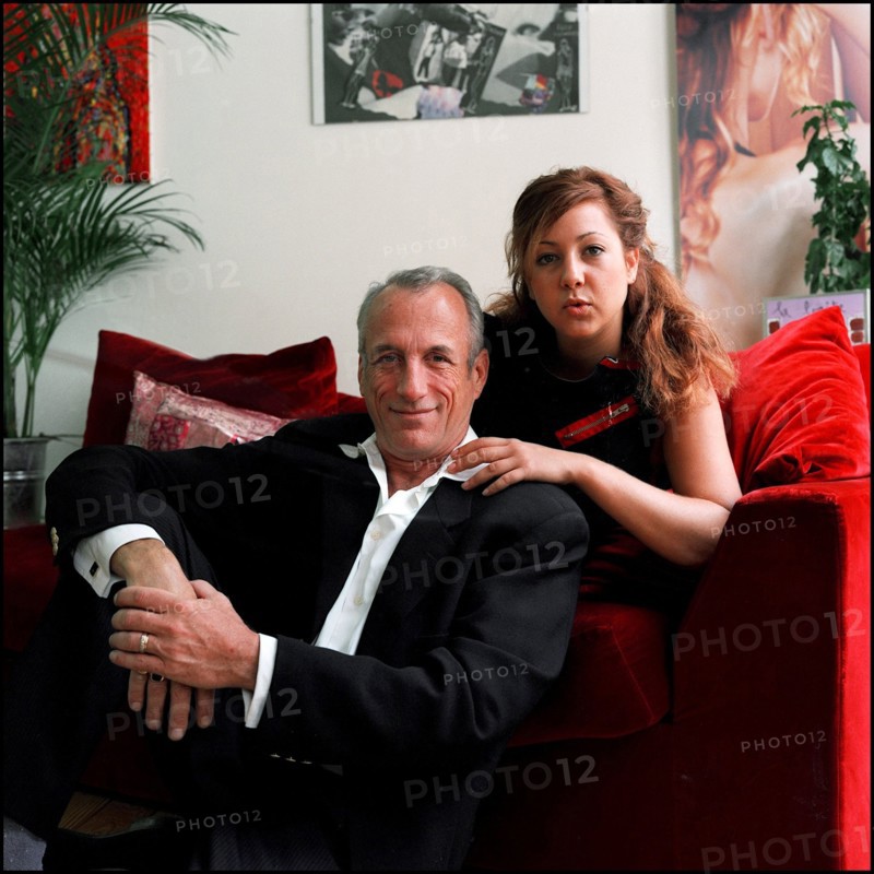 07/00/2001.  Angelique Piat, daughter of Yann Piat French slain deputy, and Gary Cowan on stage of "Deux sur la Balancoire"