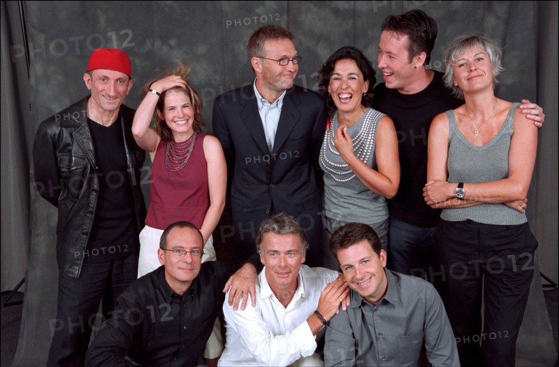 08/00/2001. The new team of TV host Laurent Ruquier