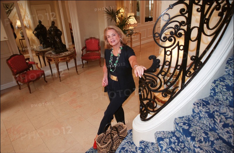08/00/2001. Ira von Fürstenberg in Monaco for special exhibition of her personal collections of unusual objects.