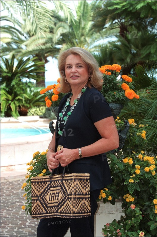 08/00/2001. Ira von Fürstenberg in Monaco for special exhibition of her personal collections of unusual objects.