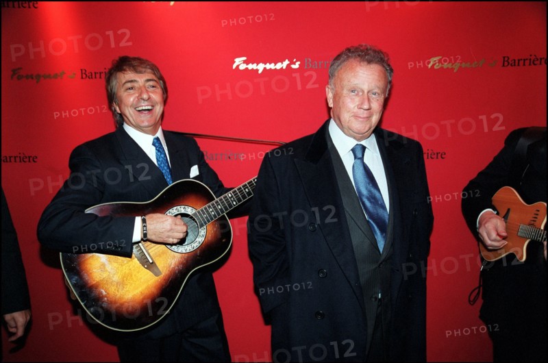 12/04/2001. Philippe Bouvard attends launch party for his latest book at Fouquet's.