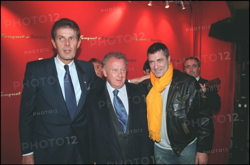 12/04/2001. Philippe Bouvard attends launch party for his latest book at Fouquet's.
