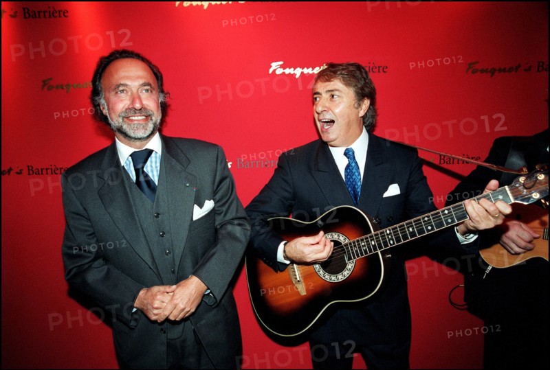 12/04/2001. Philippe Bouvard attends launch party for his latest book at Fouquet's.