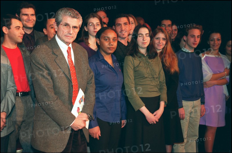 12/10/2001. French movie director Claude Lelouch sponsors Marcel Bleustein-Blanchet.