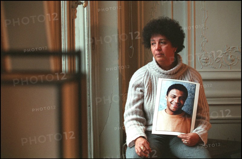 12/21/2001.  Isabelle Coutant-Peyre, defense attorney for Zacarias Moussaoui with Aicha El Wafi, mother of the accused.