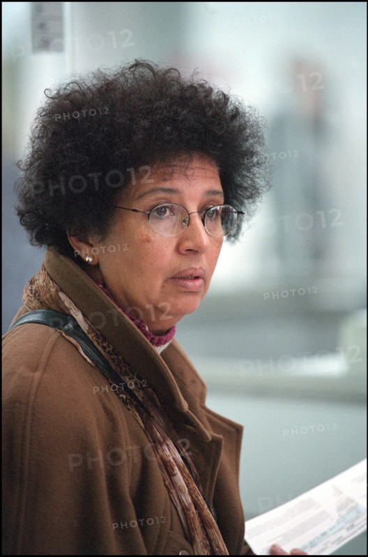 12/27/2001.  Alleged WTC terrorist Zacarias Moussaoui's mother Aicha leaves for Washington with her son's new lawyer François Roux.