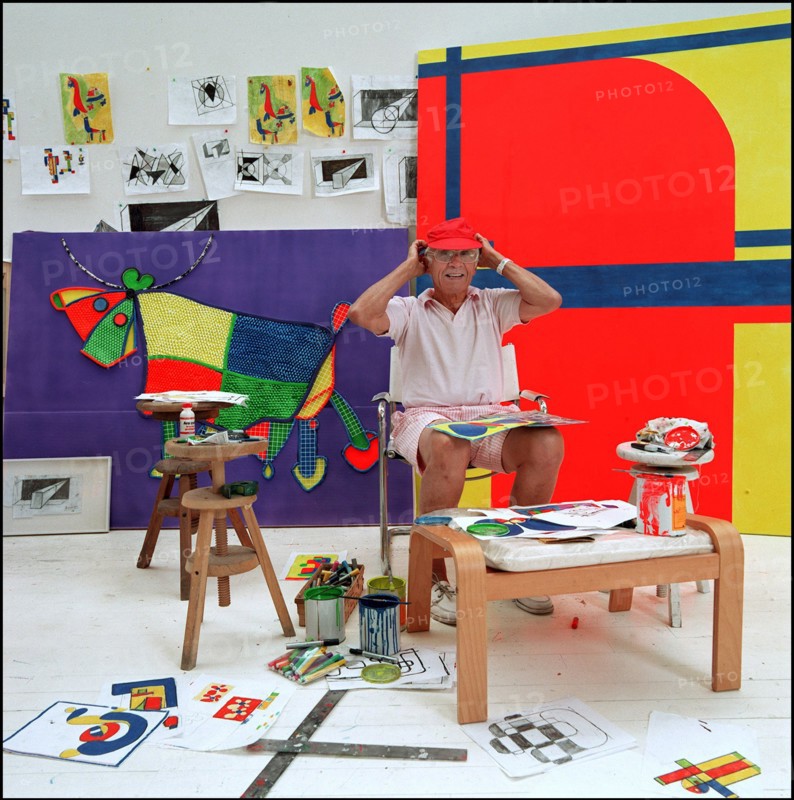 06/00/2000. EXCLUSIVE: Close-up Andre Courreges at home.