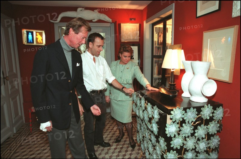 02/00/2002. Grand duke and duchess of Luxembourg, Henri and Maria Theresa, in Paris