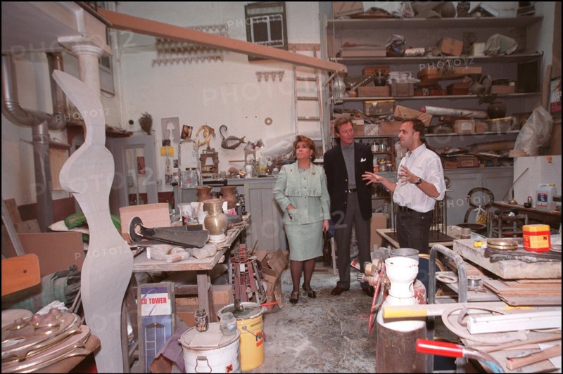 02/00/2002. Grand duke and duchess of Luxembourg, Henri and Maria Theresa, in Paris