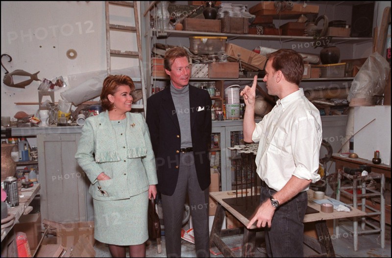 02/00/2002. EXCLUSIVE Grand duke and duchess of Luxembourg, Henri and Maria Theresa, in Paris