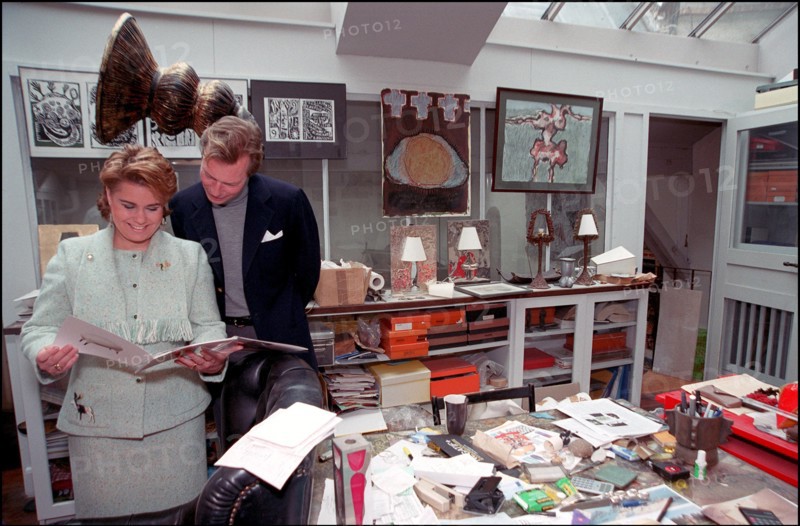 02/00/2002. Grand duke and duchess of Luxembourg, Henri and Maria Theresa, in Paris