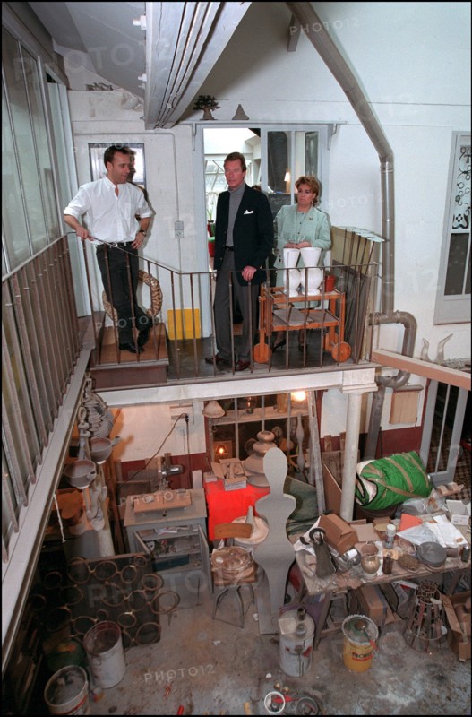 02/00/2002. EXCLUSIVE Grand duke and duchess of Luxembourg, Henri and Maria Theresa, in Paris