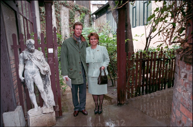 02/00/2002. Grand duke and duchess of Luxembourg, Henri and Maria Theresa, in Paris