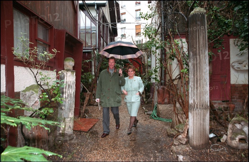 02/00/2002. Grand duke and duchess of Luxembourg, Henri and Maria Theresa, in Paris