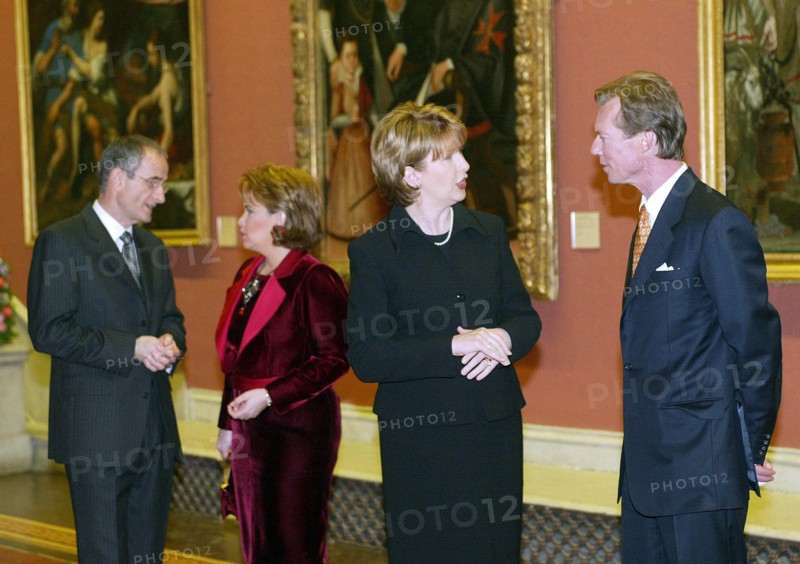 03/05/2002. Grand Duke Henry and Maria Teresa of Luxembourg