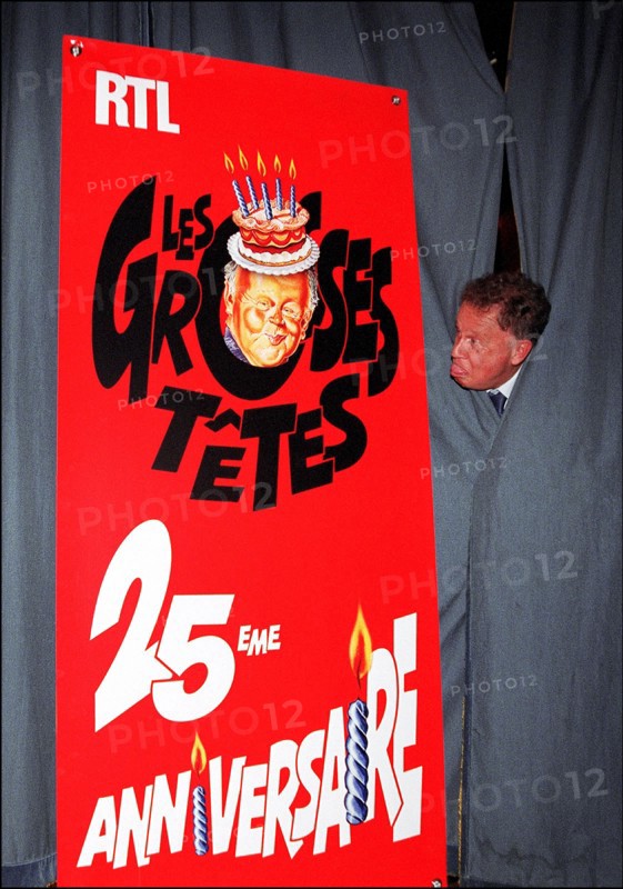 03/21/2002. 25th anniversary of RTL radio show "Les grosses tetes".