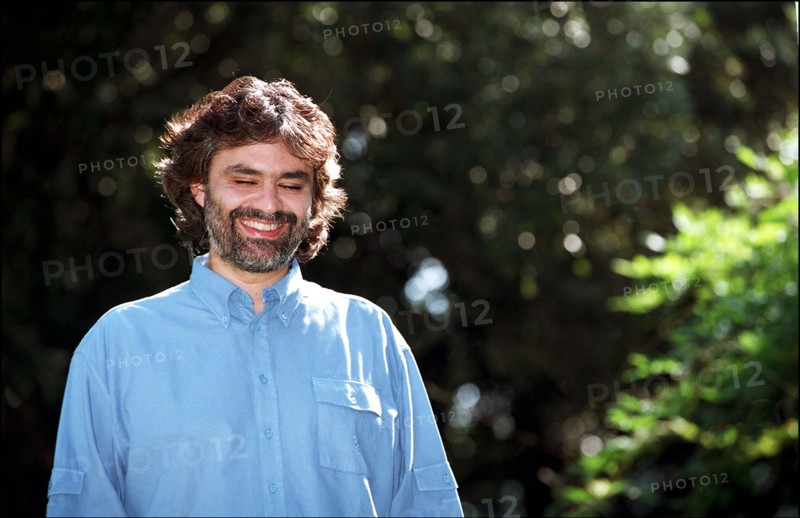 10/08/2001. EXCLUSIVE: Close-up Andrea Bocelli at home.