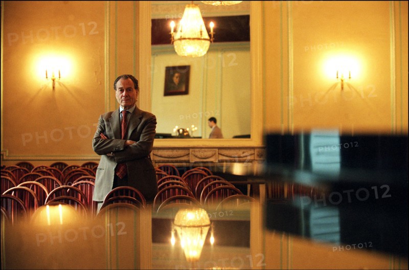 10/00/2001. Count Piotr Cheremetiev, president of the French society of Russian music, at the Sergei Rakhmaninov Russian conservatoire in Paris.
