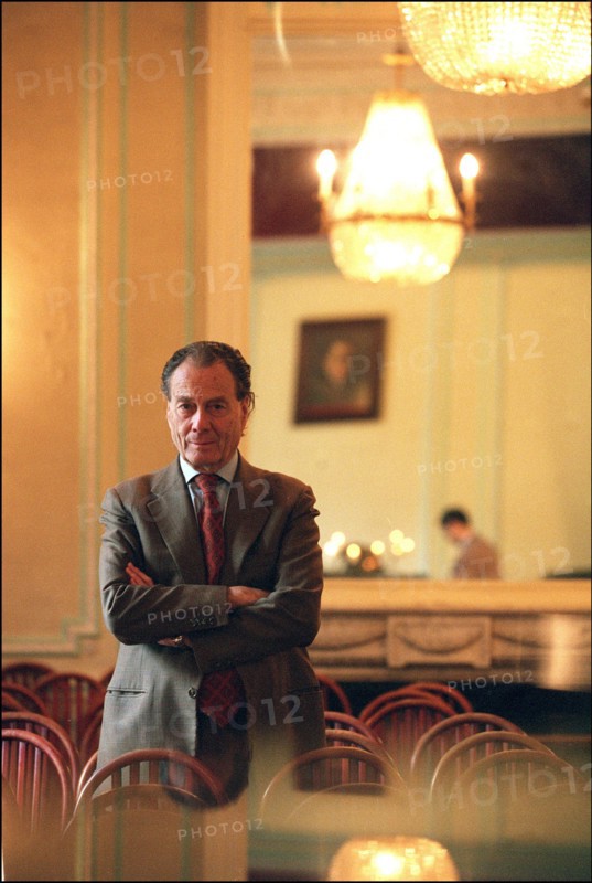 10/00/2001. Count Piotr Cheremetiev, president of the French society of Russian music, at the Sergei Rakhmaninov Russian conservatoire in Paris.