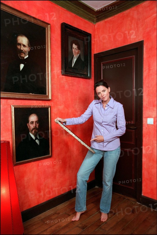 09/00/2001. EXCLUSIVE: Cendrine Dominguez at home.