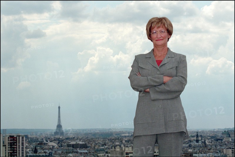 04/00/2002. Nicole Notat is about to leave the leadership of CFDT (French Democratic Work Confederation).