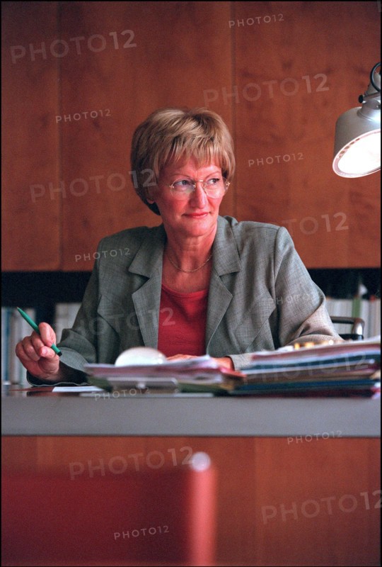 04/00/2002. Nicole Notat is about to leave the leadership of CFDT (French Democratic Work Confederation).