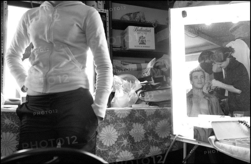 04/24/2002.  On the set of Stephane Ly-Cuong's short-running musical "Paradisco", with a casting made of stars from France's most successful musicals.
