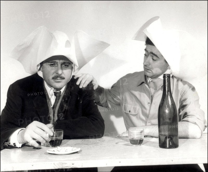 Georges Wolinski with Professeur Choron