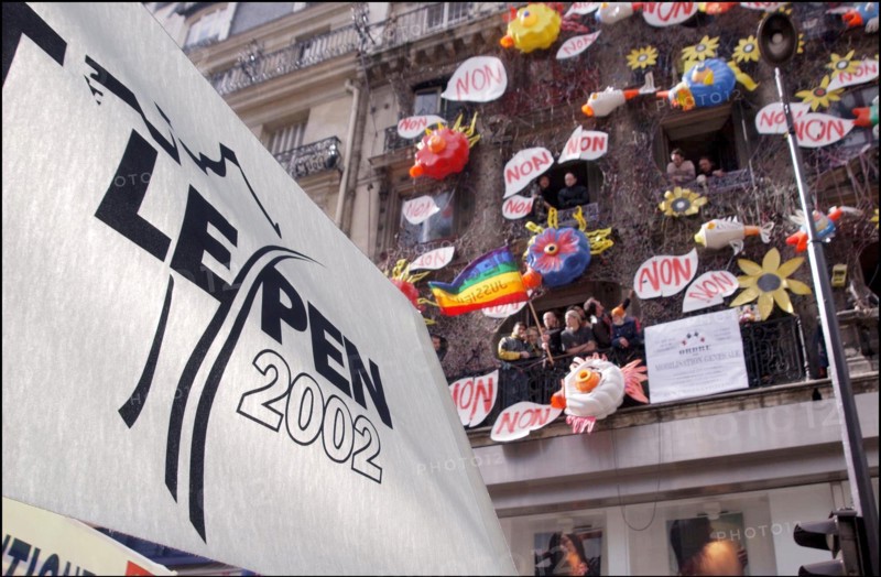 05/01/2002. National Front party demonstration in Paris