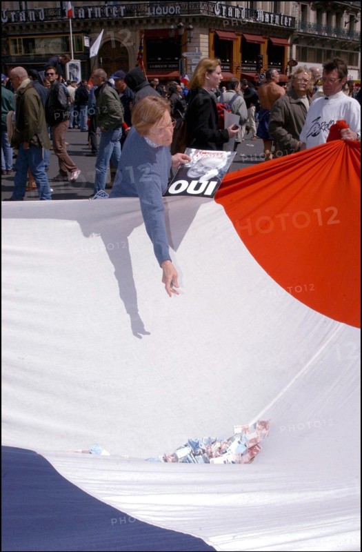 05/01/2002. National Front party demonstration in Paris