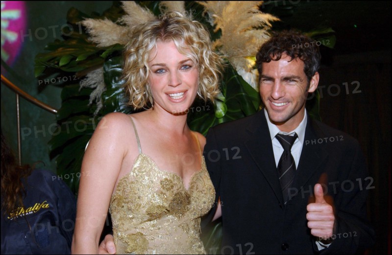 05/13/2002. Rebecca Romijn-Stamos hosts Khalifa Jet evening on Paris' Place de l'Etoile.