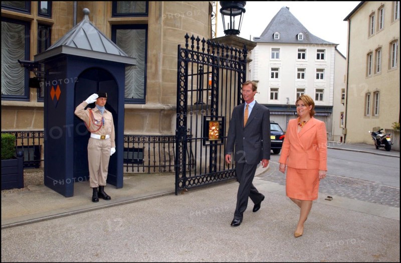 06/21/2002.  Grand Duke Henri of Luxembourg and wife Maria-Teresa