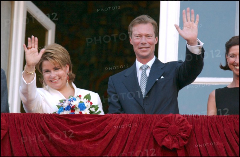 06/23/2002. Royal couple the Grand Duke Henri and the Grand Duchess Marie Teresa celebrate their country's national holiday in Luxembourg.
