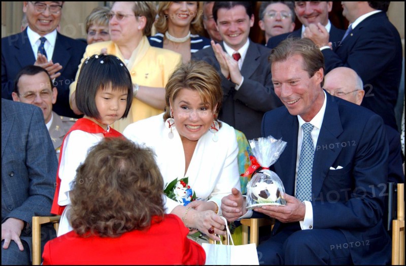 06/23/2002. Royal couple the Grand Duke Henri and the Grand Duchess Marie Teresa celebrate their country's national holiday in Luxembourg.
