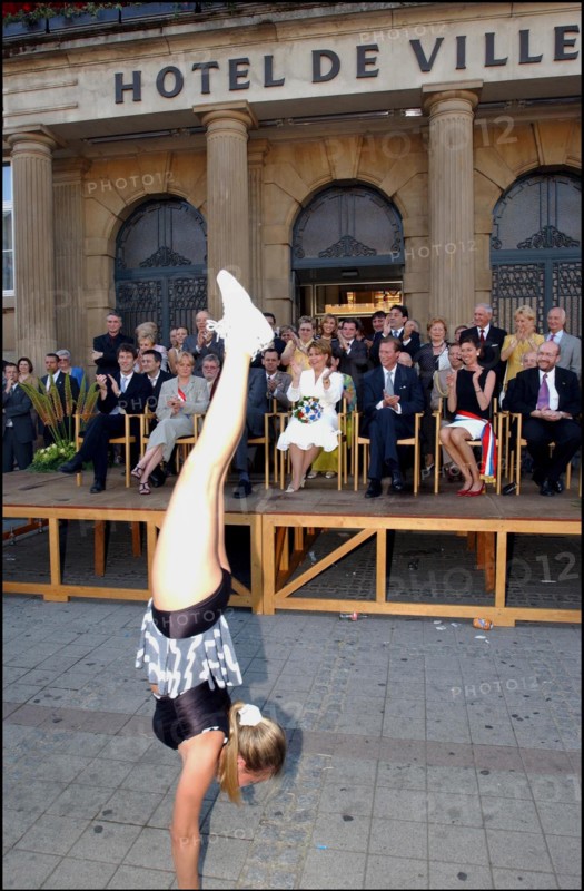 06/23/2002. Royal couple the Grand Duke Henri and the Grand Duchess Marie Teresa celebrate their country's national holiday in Luxembourg.