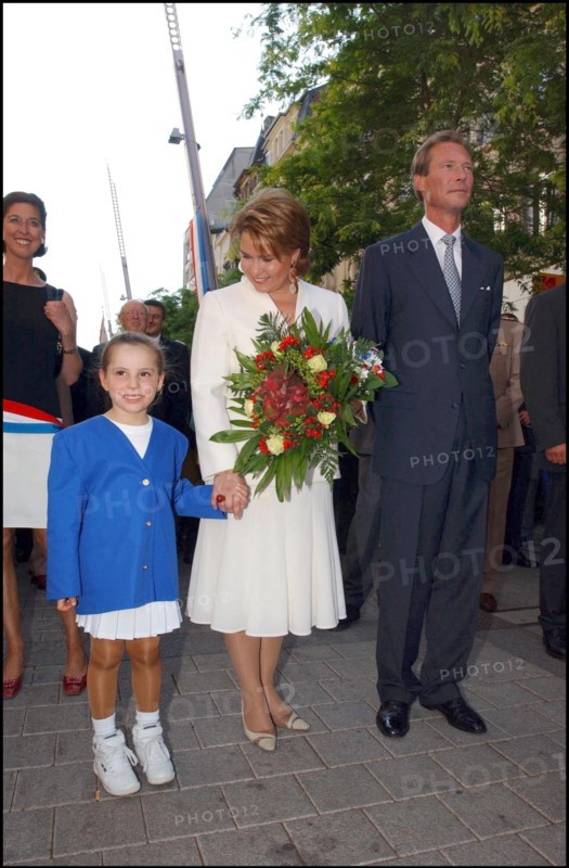 06/23/2002. Royal couple the Grand Duke Henri and the Grand Duchess Marie Teresa celebrate their country's national holiday in Luxembourg.