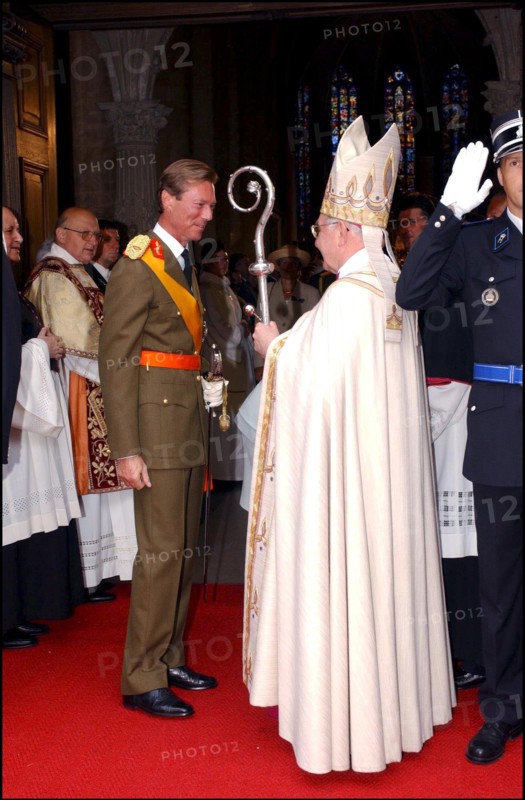 06/23/2002. Royal couple the Grand Duke Henri and the Grand Duchess Marie Teresa celebrate their country's national holiday in Luxembourg.