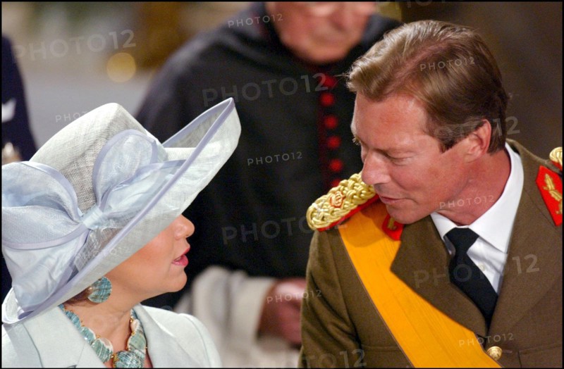 06/23/2002. Royal couple the Grand Duke Henri and the Grand Duchess Marie Teresa celebrate their country's national holiday in Luxembourg.